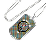 Balfour Scottish Clan Tartan Military Necklace, Tartan Military Dog Tag Necklace Jewelry, Personalized Dog Tag, Custom Military Dog Tags, Personalized Dog Tags For Humans