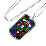 Brodie Hunting Scottish Clan Tartan Military Necklace, Tartan Military Dog Tag Necklace Jewelry, Personalized Dog Tag, Custom Military Dog Tags, Personalized Dog Tags For Humans