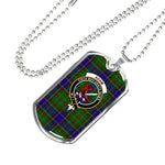 Adam Scottish Clan Tartan Military Necklace, Tartan Military Dog Tag Necklace Jewelry, Personalized Dog Tag, Custom Military Dog Tags, Personalized Dog Tags For Humans