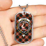 Ainslie Scottish Clan Tartan Military Necklace, Tartan Military Dog Tag Necklace Jewelry, Personalized Dog Tag, Custom Military Dog Tags, Personalized Dog Tags For Humans
