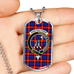Anstruther Scottish Clan Tartan Military Necklace, Tartan Military Dog Tag Necklace Jewelry, Personalized Dog Tag, Custom Military Dog Tags, Personalized Dog Tags For Humans