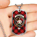 Aikenhead Scottish Clan Tartan Military Necklace, Tartan Military Dog Tag Necklace Jewelry, Personalized Dog Tag, Custom Military Dog Tags, Personalized Dog Tags For Humans