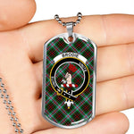 Brodie Scottish Clan Tartan Military Necklace, Tartan Military Dog Tag Necklace Jewelry, Personalized Dog Tag, Custom Military Dog Tags, Personalized Dog Tags For Humans