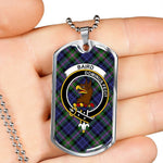 Baird Modern Scottish Clan Tartan Military Necklace, Tartan Military Dog Tag Necklace Jewelry, Personalized Dog Tag, Custom Military Dog Tags, Personalized Dog Tags For Humans