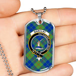 Barclay Hunting Ancient Scottish Clan Tartan Military Necklace, Tartan Military Dog Tag Necklace Jewelry, Personalized Dog Tag, Custom Military Dog Tags, Personalized Dog Tags For Humans