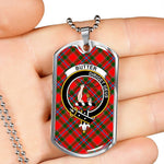 Butter Scottish Clan Tartan Military Necklace, Tartan Military Dog Tag Necklace Jewelry, Personalized Dog Tag, Custom Military Dog Tags, Personalized Dog Tags For Humans