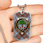 Anderson Ancient Scottish Clan Tartan Military Necklace, Tartan Military Dog Tag Necklace Jewelry, Personalized Dog Tag, Custom Military Dog Tags, Personalized Dog Tags For Humans