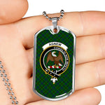 Agnew Hunting Scottish Clan Tartan Military Necklace, Tartan Military Dog Tag Necklace Jewelry, Personalized Dog Tag, Custom Military Dog Tags, Personalized Dog Tags For Humans