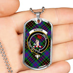 Brodie Hunting Scottish Clan Tartan Military Necklace, Tartan Military Dog Tag Necklace Jewelry, Personalized Dog Tag, Custom Military Dog Tags, Personalized Dog Tags For Humans
