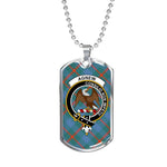 Agnew Scottish Clan Tartan Military Necklace, Tartan Military Dog Tag Necklace Jewelry, Personalized Dog Tag, Custom Military Dog Tags, Personalized Dog Tags For Humans