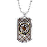 Borthwick Scottish Clan Tartan Military Necklace, Tartan Military Dog Tag Necklace Jewelry, Personalized Dog Tag, Custom Military Dog Tags, Personalized Dog Tags For Humans
