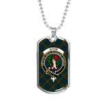 Aiton Scottish Clan Tartan Military Necklace, Tartan Military Dog Tag Necklace Jewelry, Personalized Dog Tag, Custom Military Dog Tags, Personalized Dog Tags For Humans