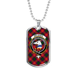 Belshes Scottish Clan Tartan Military Necklace, Tartan Military Dog Tag Necklace Jewelry, Personalized Dog Tag, Custom Military Dog Tags, Personalized Dog Tags For Humans