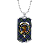 Baird Modern Scottish Clan Tartan Military Necklace, Tartan Military Dog Tag Necklace Jewelry, Personalized Dog Tag, Custom Military Dog Tags, Personalized Dog Tags For Humans