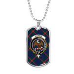Agnew Scottish Clan Tartan Military Necklace, Tartan Military Dog Tag Necklace Jewelry, Personalized Dog Tag, Custom Military Dog Tags, Personalized Dog Tags For Humans