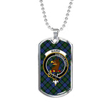 Baird Scottish Clan Tartan Military Necklace, Tartan Military Dog Tag Necklace Jewelry, Personalized Dog Tag, Custom Military Dog Tags, Personalized Dog Tags For Humans