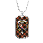Ainslie Scottish Clan Tartan Military Necklace, Tartan Military Dog Tag Necklace Jewelry, Personalized Dog Tag, Custom Military Dog Tags, Personalized Dog Tags For Humans