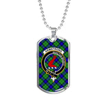 Armstrong Scottish Clan Tartan Military Necklace, Tartan Military Dog Tag Necklace Jewelry, Personalized Dog Tag, Custom Military Dog Tags, Personalized Dog Tags For Humans