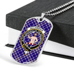 Allardice Scottish Clan Tartan Military Necklace, Tartan Military Dog Tag Necklace Jewelry, Personalized Dog Tag, Custom Military Dog Tags, Personalized Dog Tags For Humans
