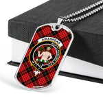 Aikenhead Scottish Clan Tartan Military Necklace, Tartan Military Dog Tag Necklace Jewelry, Personalized Dog Tag, Custom Military Dog Tags, Personalized Dog Tags For Humans