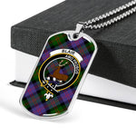 Blair Modern Scottish Clan Tartan Military Necklace, Tartan Military Dog Tag Necklace Jewelry, Personalized Dog Tag, Custom Military Dog Tags, Personalized Dog Tags For Humans