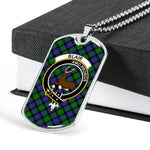 Blair Scottish Clan Tartan Military Necklace, Tartan Military Dog Tag Necklace Jewelry, Personalized Dog Tag, Custom Military Dog Tags, Personalized Dog Tags For Humans