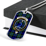 Arbuthnot Scottish Clan Tartan Military Necklace, Tartan Military Dog Tag Necklace Jewelry, Personalized Dog Tag, Custom Military Dog Tags, Personalized Dog Tags For Humans