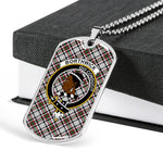 Borthwick Scottish Clan Tartan Military Necklace, Tartan Military Dog Tag Necklace Jewelry, Personalized Dog Tag, Custom Military Dog Tags, Personalized Dog Tags For Humans