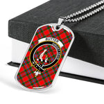 Butter Scottish Clan Tartan Military Necklace, Tartan Military Dog Tag Necklace Jewelry, Personalized Dog Tag, Custom Military Dog Tags, Personalized Dog Tags For Humans