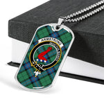 Armstrong Ancient Scottish Clan Tartan Military Necklace, Tartan Military Dog Tag Necklace Jewelry, Personalized Dog Tag, Custom Military Dog Tags, Personalized Dog Tags For Humans