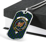 Baillie Hunting Scottish Clan Tartan Military Necklace, Tartan Military Dog Tag Necklace Jewelry, Personalized Dog Tag, Custom Military Dog Tags, Personalized Dog Tags For Humans