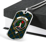 Aiton Scottish Clan Tartan Military Necklace, Tartan Military Dog Tag Necklace Jewelry, Personalized Dog Tag, Custom Military Dog Tags, Personalized Dog Tags For Humans