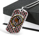 Borthwick Ancient Scottish Clan Tartan Military Necklace, Tartan Military Dog Tag Necklace Jewelry, Personalized Dog Tag, Custom Military Dog Tags, Personalized Dog Tags For Humans