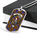 Balfour Modern Scottish Clan Tartan Military Necklace, Tartan Military Dog Tag Necklace Jewelry, Personalized Dog Tag, Custom Military Dog Tags, Personalized Dog Tags For Humans