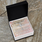 To My Boyfriend's Beautiful Mom Necklace - The Boy You Raised Into An Incredible Man - Necklace Gift For Boyfriend's Mom, Mother's Day Necklace Mother's Day CZ Cross Necklace