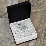 Mom Necklace Gift - Daughter Gift To Best Mom, You Gave Me The Wings To Fly Mom Necklace Mother's Day CZ Cross Necklace