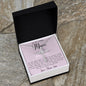 Gift For Mom From Son To My Caring Mum Necklace, Gift For Mother's Day Jewelry Mother's Day CZ Cross Necklace