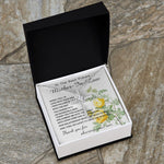 Mother-In-Law Necklace, Thank You To Mother-In-Law Necklace Gift Mother's Day CZ Cross Necklace