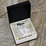 To My Mom - You Are The World Mother's Day Necklace Mother's Day CZ Cross Necklace