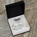 Mom Necklace Gift - Love You Always And Forever - Mother's Day Gift Mother's Day CZ Cross Necklace