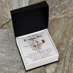 Mom Necklace Gift, To My Girlfriend's Mom Necklace, Gift For Girlfriend's Mom, Mother Of The Bride Mother's Day CZ Cross Necklace