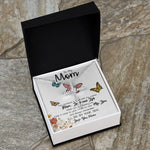 To My Mom Necklace, I'll Be By Your Side, To My Mom Gift Necklace Mother's Day CZ Cross Necklace