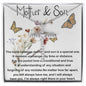 Mom Necklace, Mother and Son Gift, Gift For Mom From Son, Sentimental Gifts For Mom From Son,  Mother's Day Necklace Mother's Day CZ Cross Necklace