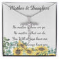 Mother Necklace - No Matter What - I Will Always Love You Mom Necklace Mother's Day CZ Cross Necklace