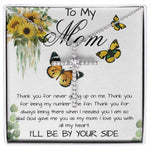 Mom Necklace, To My Mom Gift Necklace, Mother's Day Cute Gift For Mom, Mother Daughter Necklace Mother's Day CZ Cross Necklace