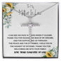 Mother-In-Law Necklace, Mother In Law Necklace Gift - Man Of My Dream Necklace From Your Daughter In Law Mother's Day CZ Cross Necklace