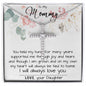 Mom Necklace, To My Mom Necklace Card – Alluring Beauty Necklace – Jewelry For Mom Gifts Mother's Day CZ Cross Necklace