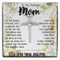 To My Mom - You Are The World Mother's Day Necklace Mother's Day CZ Cross Necklace