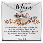 Mom Necklace, Mom Gift From Daughter, Mother Day Necklace Meaningful For Mom Christmas Gift For Mom, Mother's Day CZ Cross Necklace
