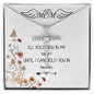 Mom Necklace - I'll Hold You In My Heart Mother's Day Gift Mother's Day CZ Cross Necklace